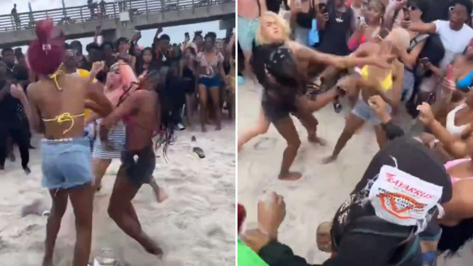 Wild Spring break beach brawl goes viral as Florida women throw down -  Dexerto