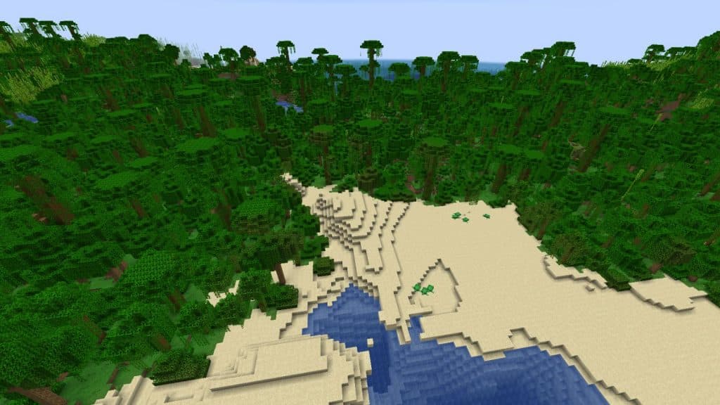 Minecraft Hidden Treasure bamboo jungle seed