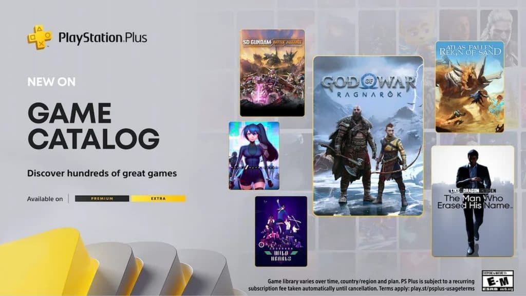 PS Plus Extra Premium Collection Catalog January 2025