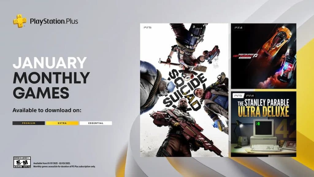 PlayStation Plus Essential Games January 2025