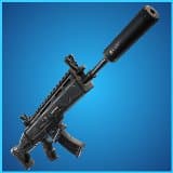 Fortnite Suppressed Assault Rifle weapon.