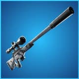 Fortnite Suppressed Bolt-Action Sniper-Rifle weapon.