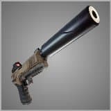 Fortnite Tactical Suppressed Pistol weapon.