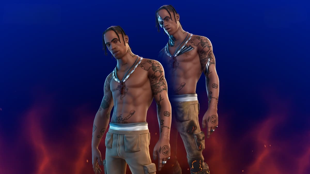 Travis Scott skin in Fortnite