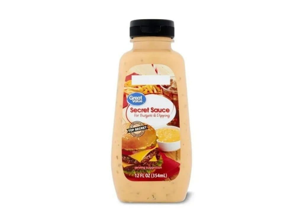 A bottle of Walmart secret dipping sauce