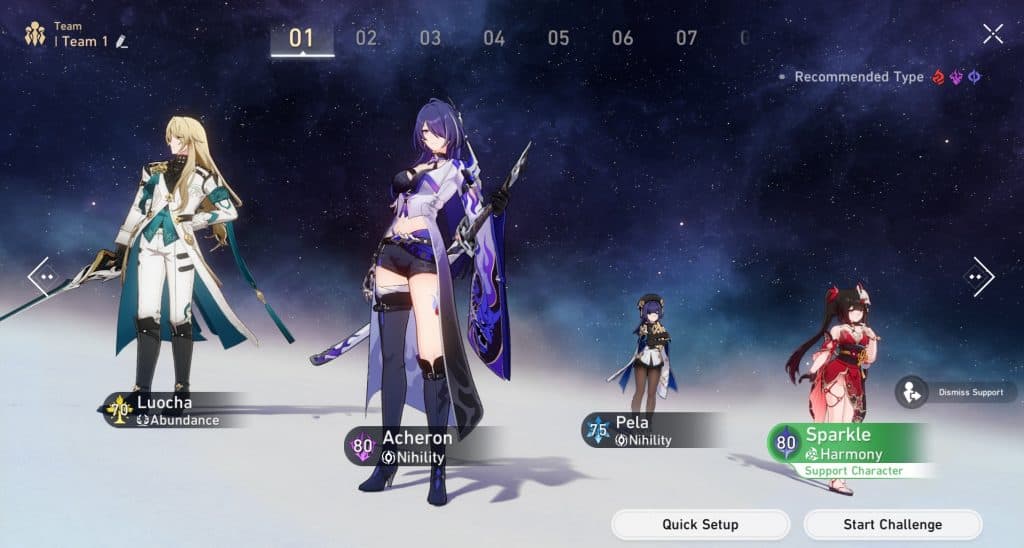 A screenshot from the game Honkai Star Rail