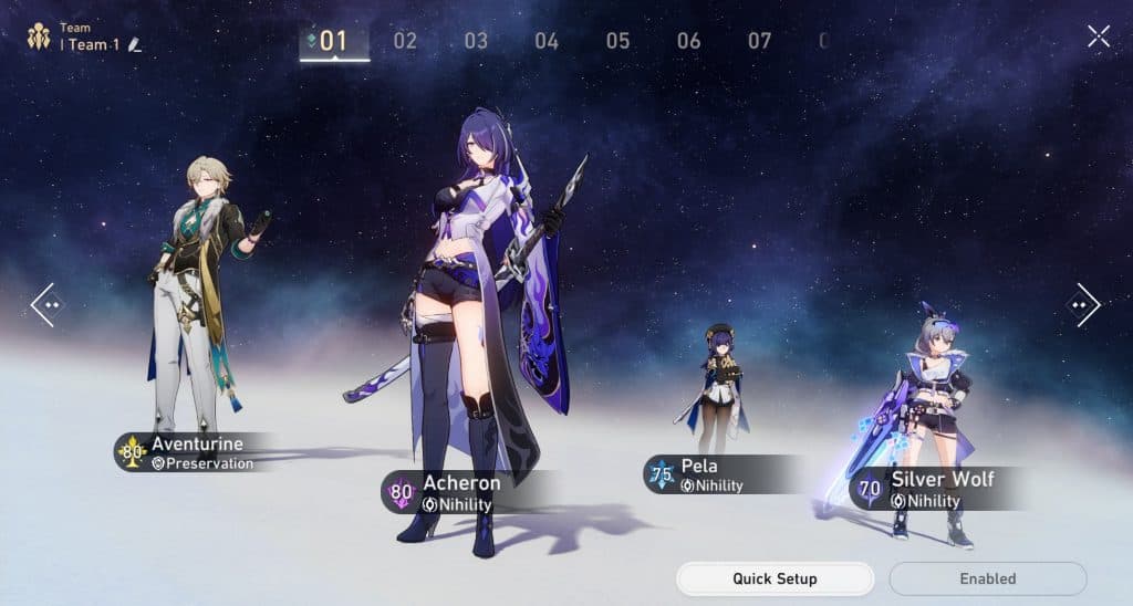 A screenshot from the game Honkai Star Rail