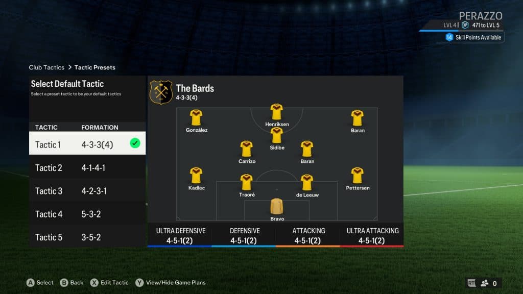 EA FC 24 clubs formation 4-3-3 dexerto