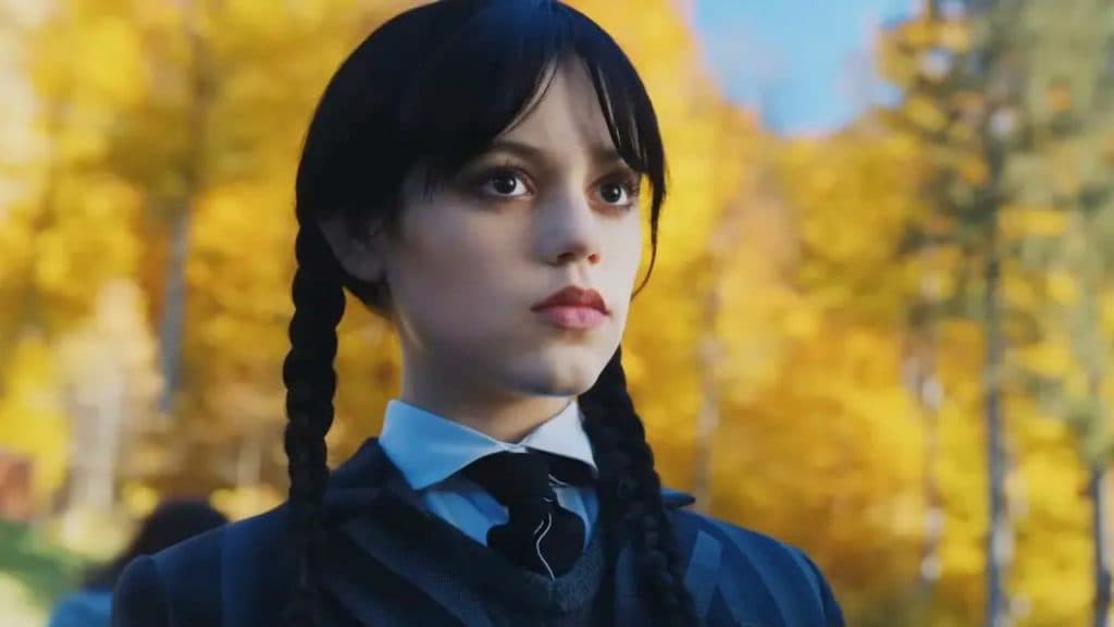 Jenna Ortega as Wednesday Addams in Wednesday.