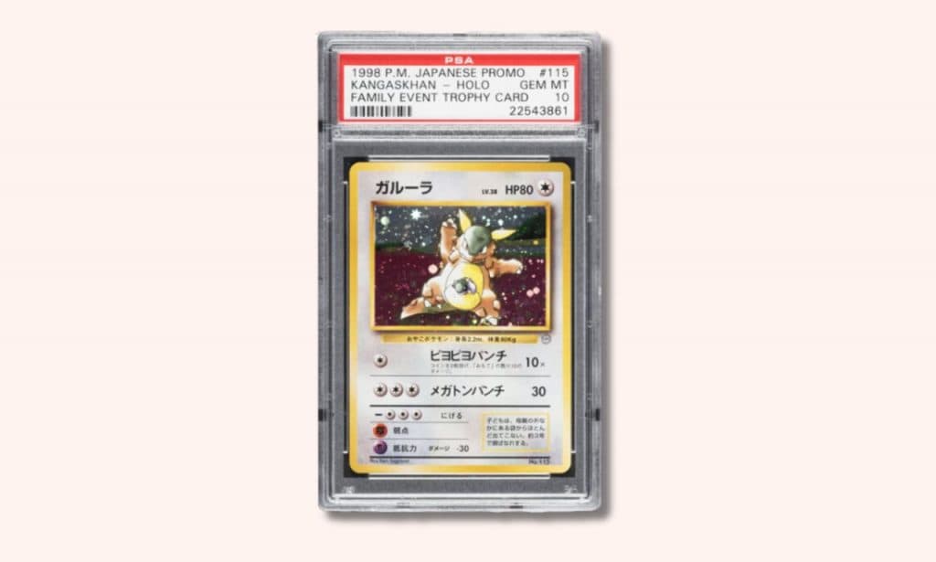 Kangaskhan Family Event Trophy Pokemon card.