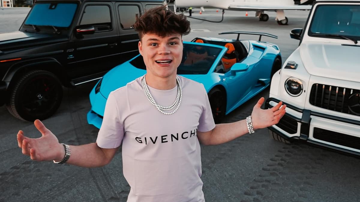 Jack Doherty with his Lamborghini.