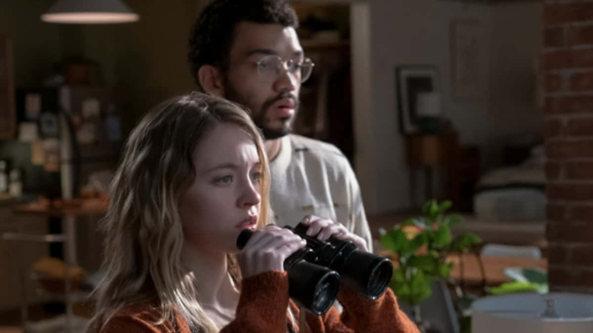 Sydney Sweeney and Justice Smith in The Voyeurs