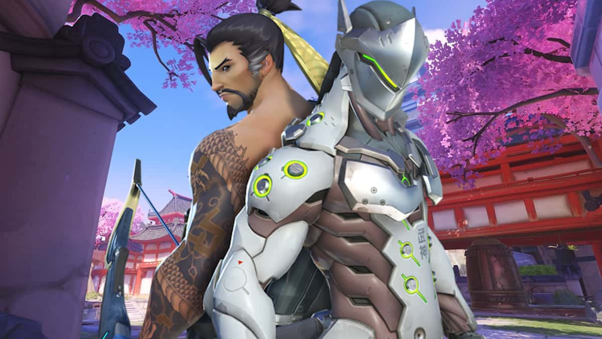 hanzo and genji in overwatch 2 map Hanaoka