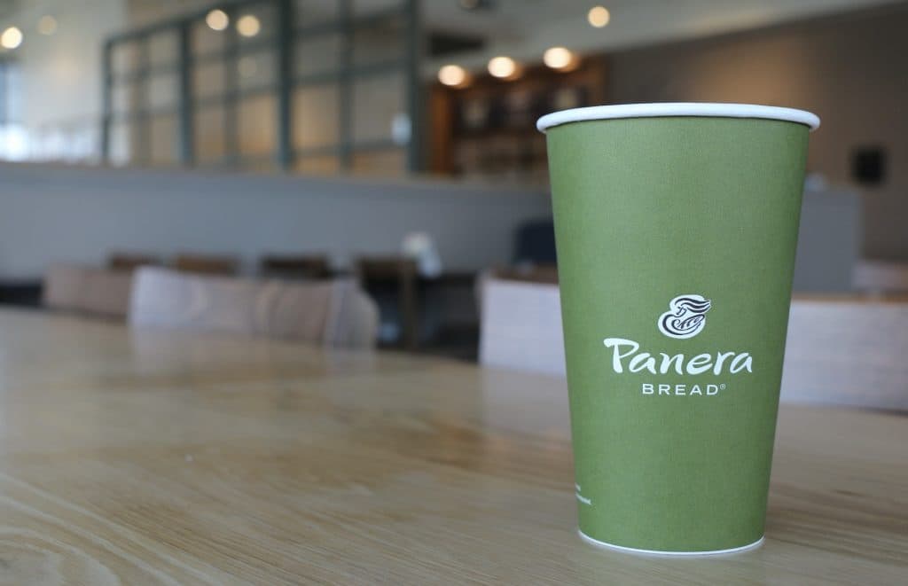 A cup of Panera coffee