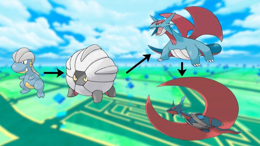 pokemon go bagon evolution shelgon salamence mega salamence