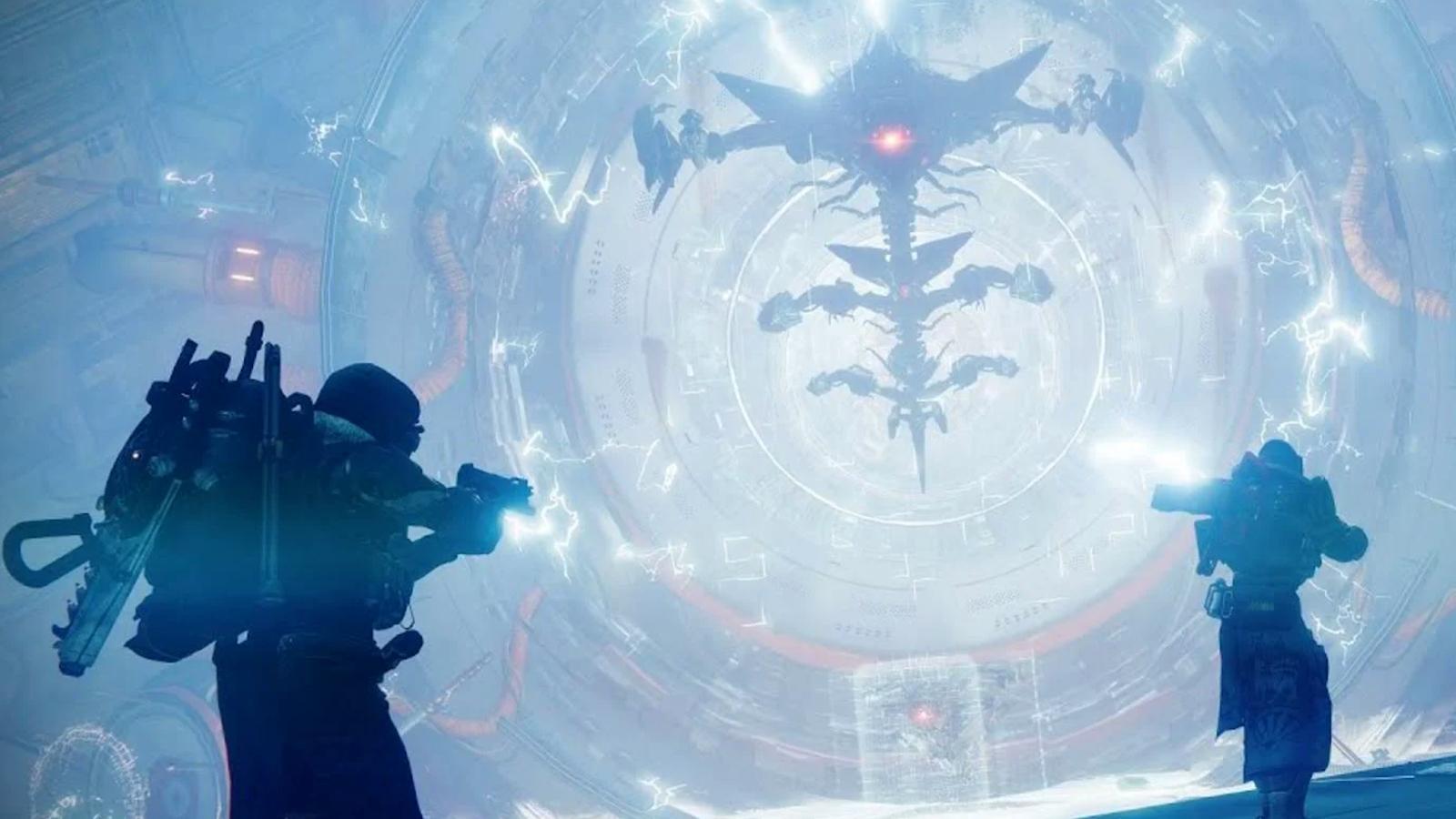 The final encounter of The Glassway Nightfall in Destiny 2.