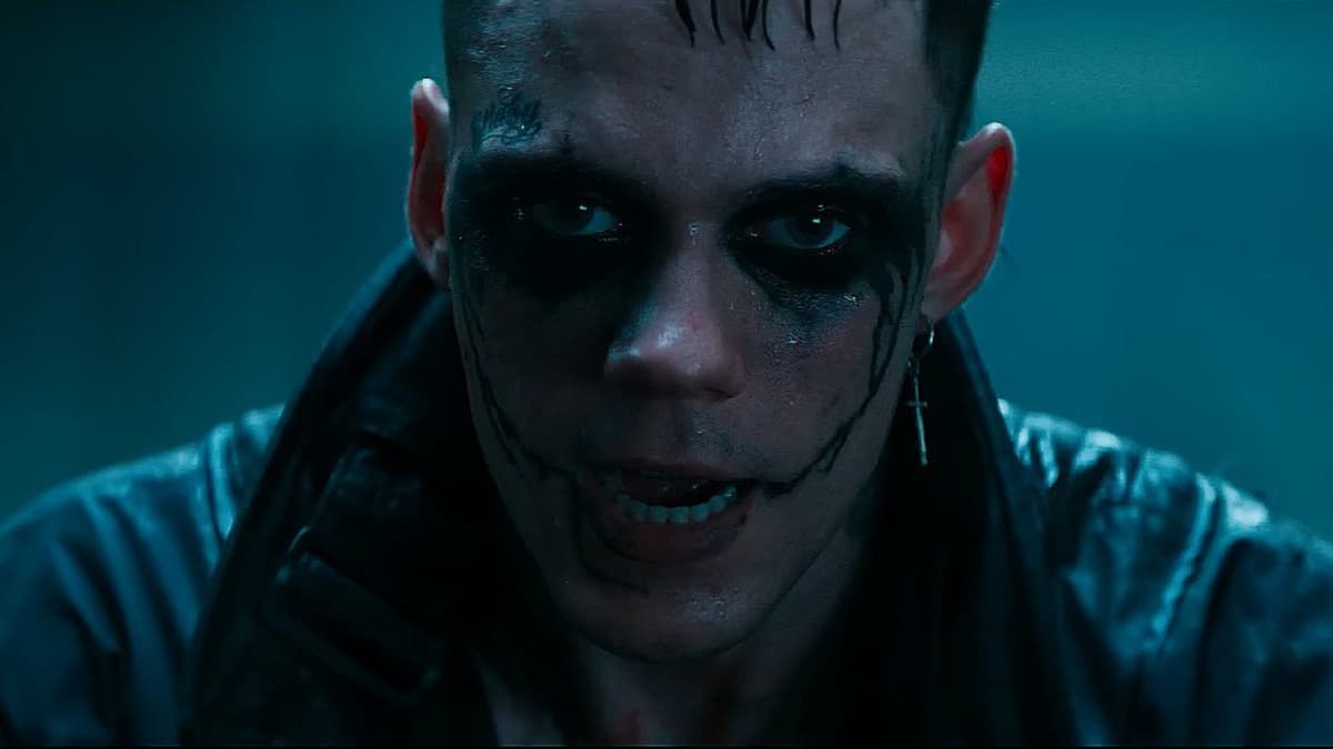 Bill Skarsgård in The Crow 2024 remake.