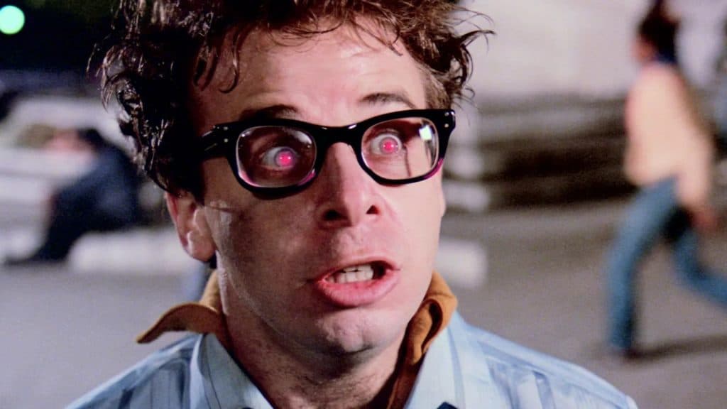 Louis (Rick Moranis) in Ghostbusters 1984