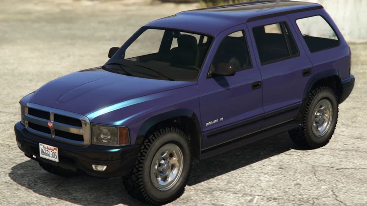 Blue Bravado Dorado parked up in GTA Online