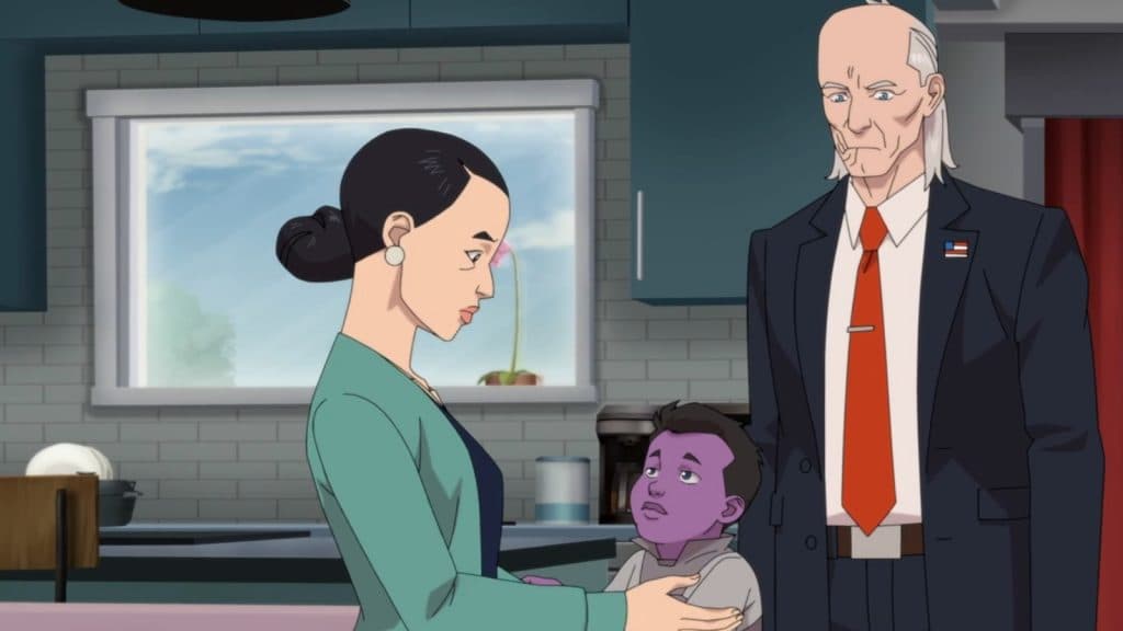 Debbie and Cecil in Invincible Season 2 Episode 6