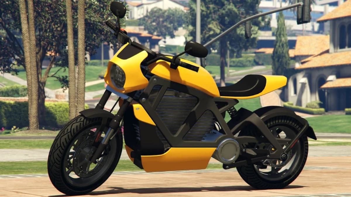 Yellow western powersurge parked on road in GTA Online