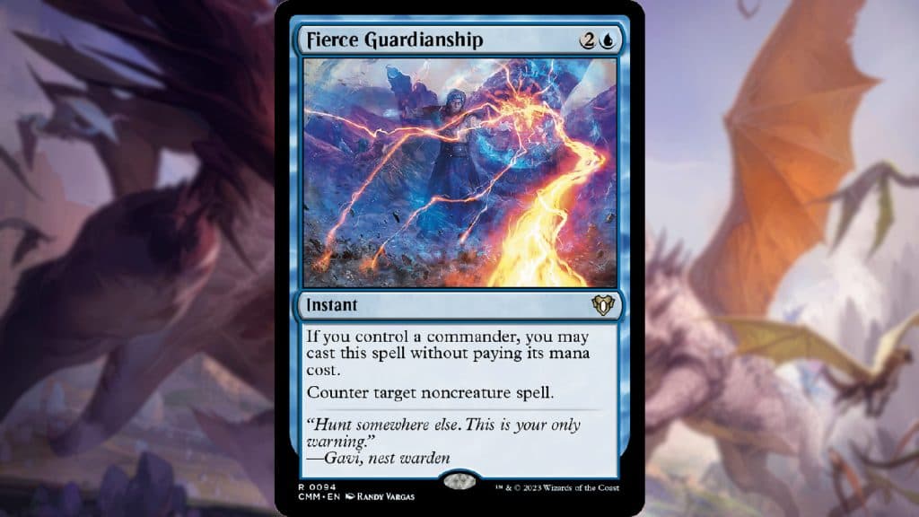 MTG Ikoria Commander fierce guardianship