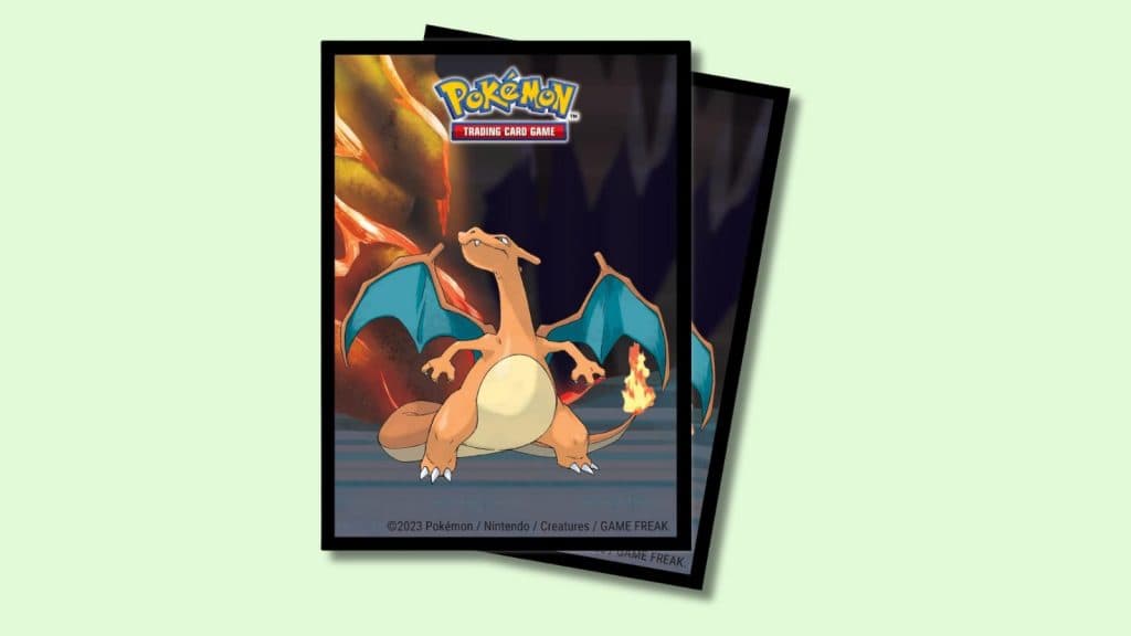 Ultra PRO Charizard sleeves.