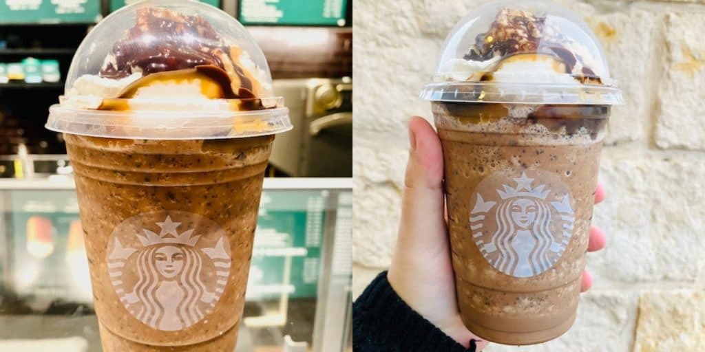 A ferrero rocher frappuccino