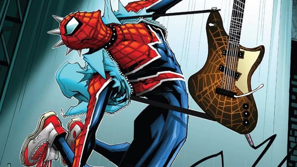 The superherp, Spider-Punk aka Hobie Brown