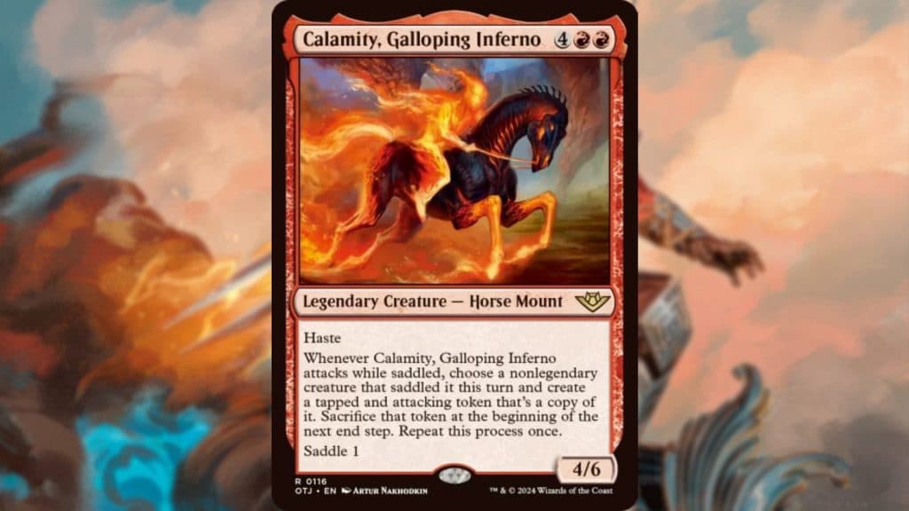 MTG Calamity Thunder Junction Horse Card