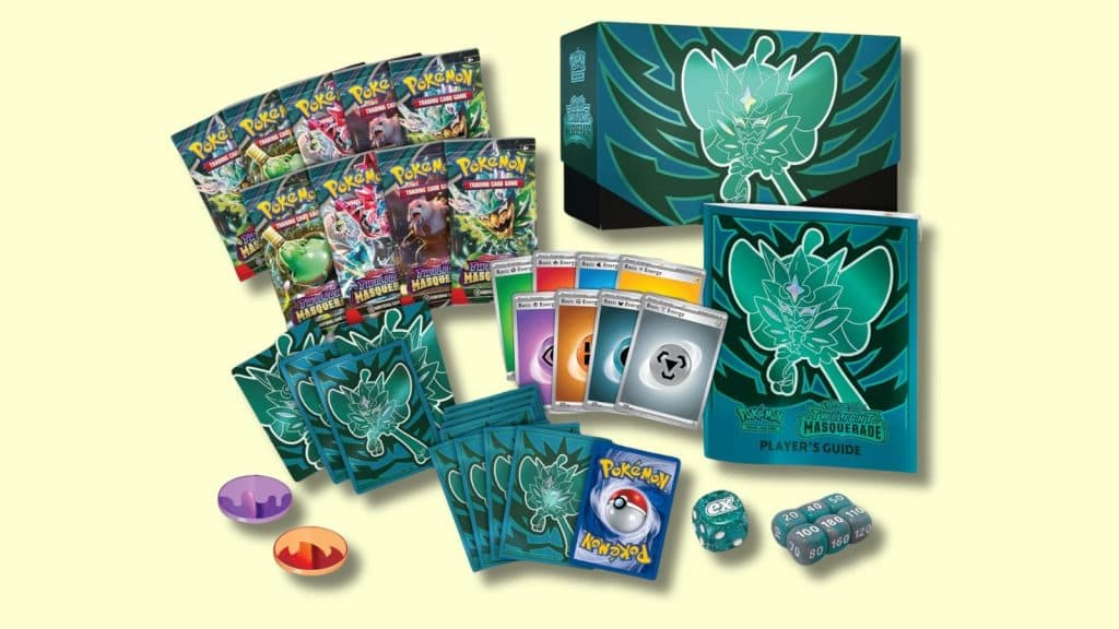 Twilight Masquerade Elite Trainer Box contents.