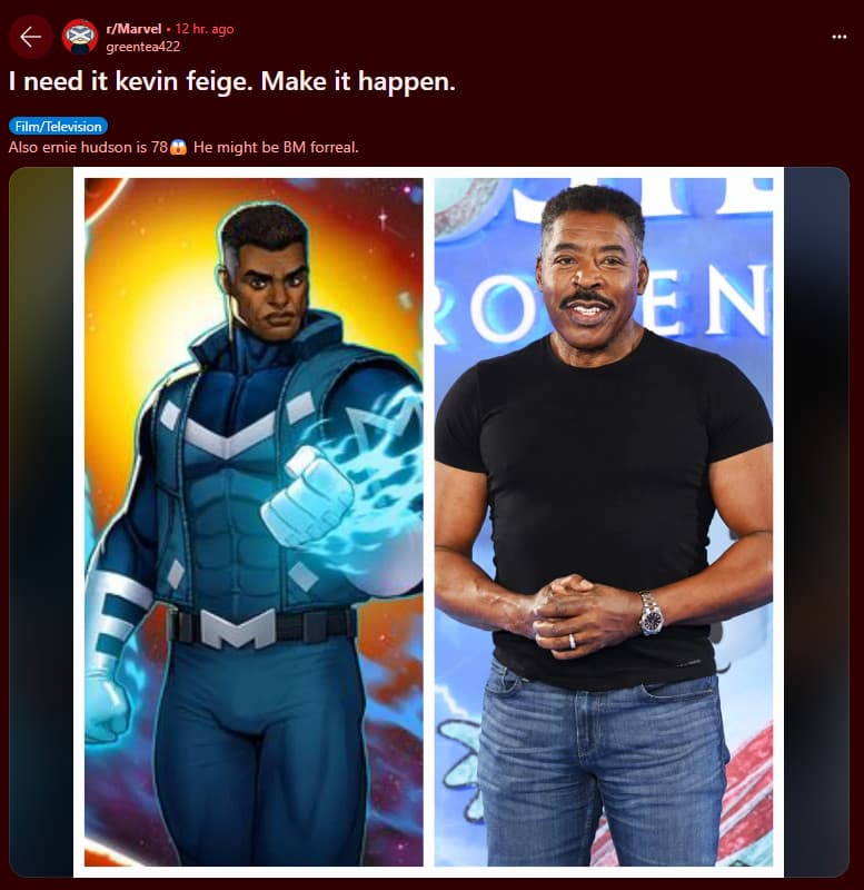 Blue Marvel and Ernie Hudson