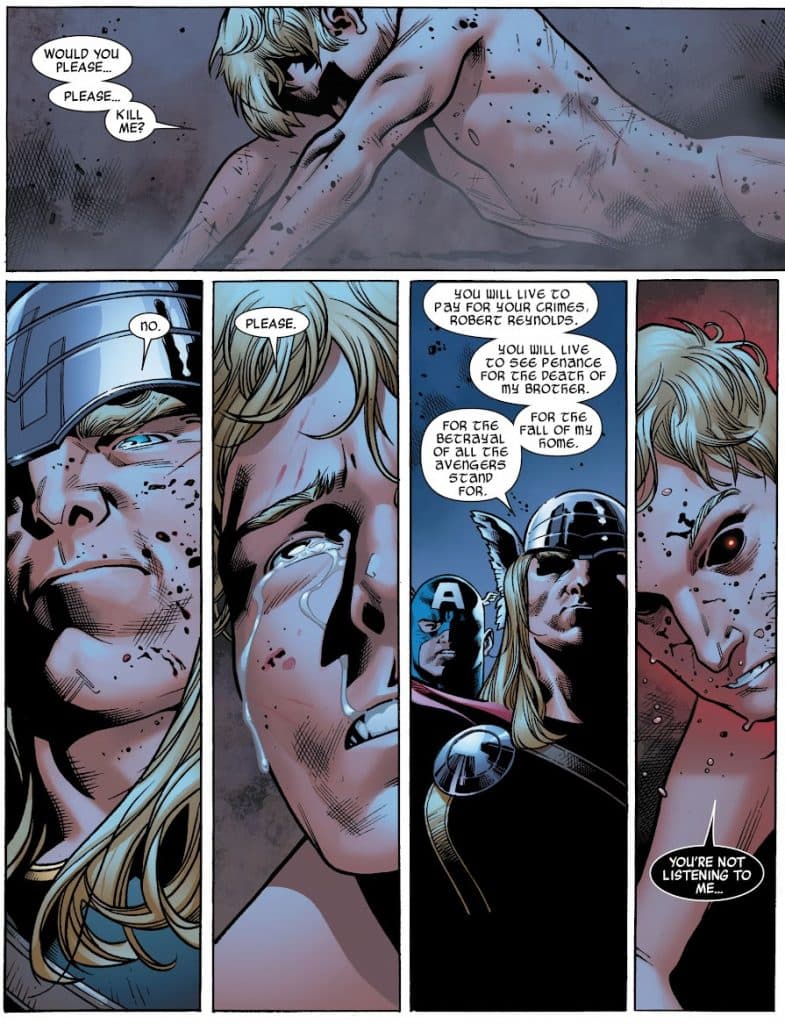 Robert asks Thor to kill him