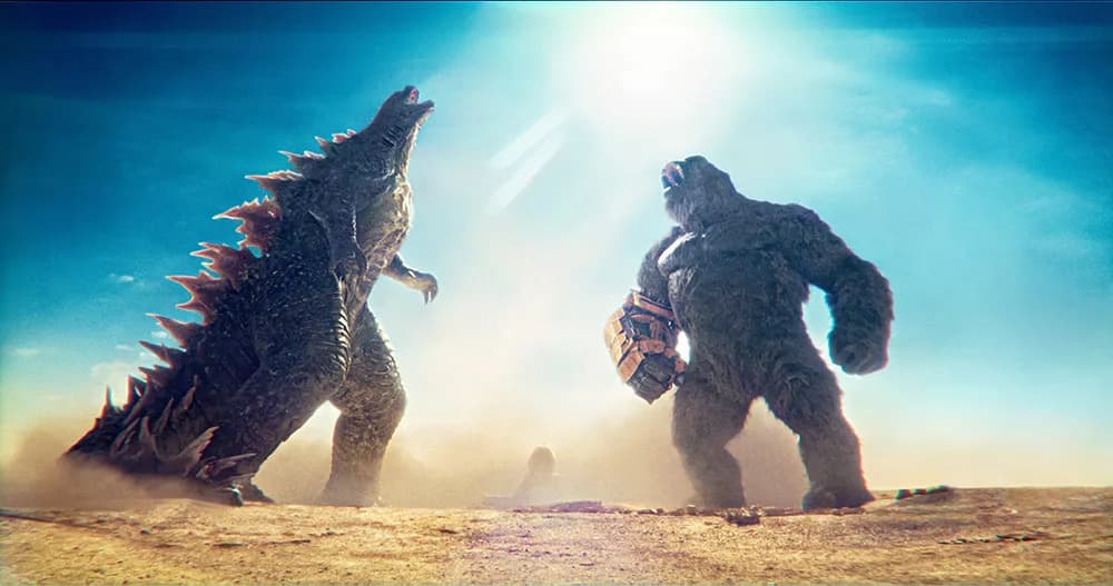 How to watch the MonsterVerse movies in order: Godzilla and Kong stand in Egypt in Godzilla x Kong