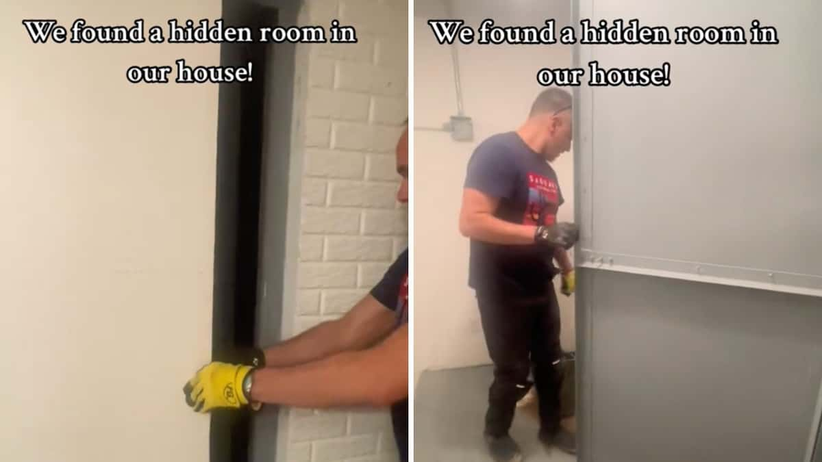 Couple discovers secret room in their home