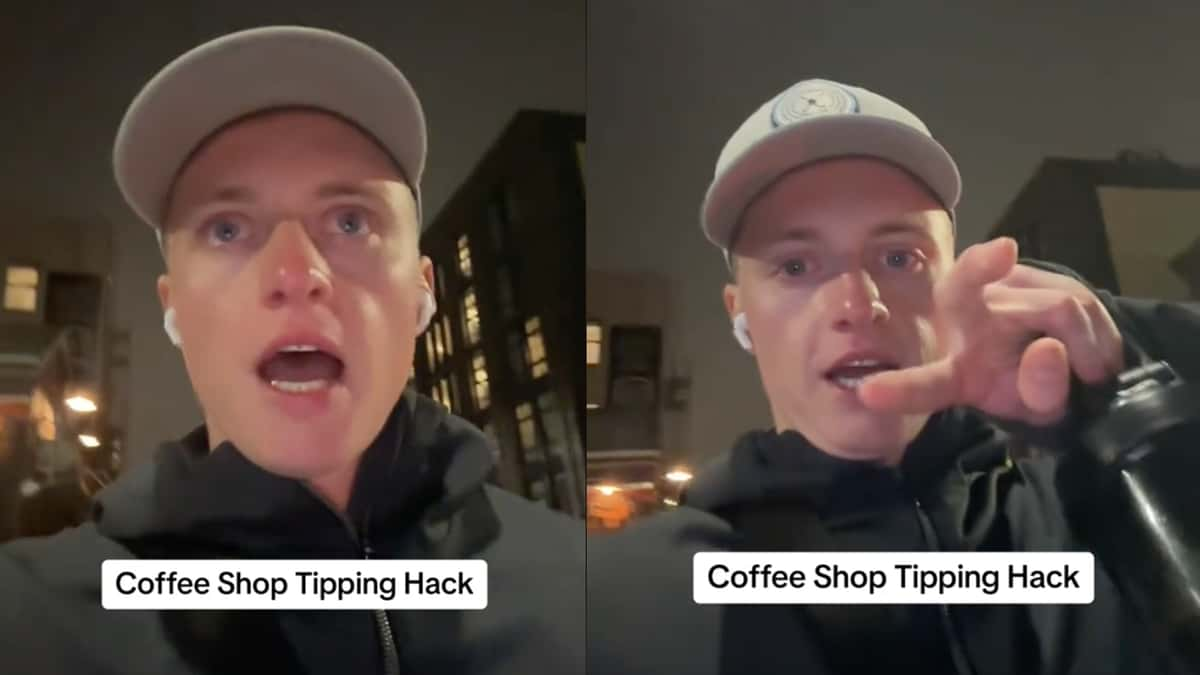 Man TikTok no tipping hack