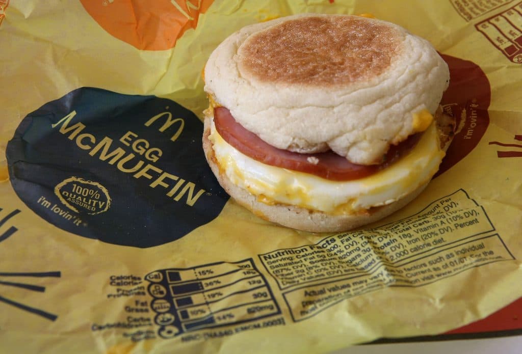 McDonald's egg McMuffin