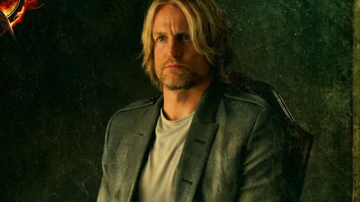 Woody Harrelson as Haymitch Abernathy in The Hunger Games Catching Fire.