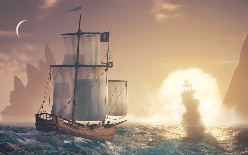 The Brigantine in Sea of Thieves