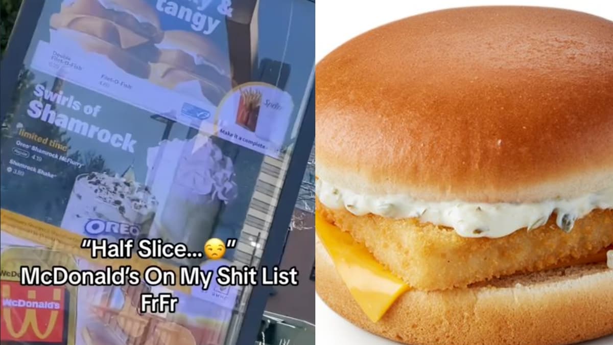 Fillet O Fish half slice viral