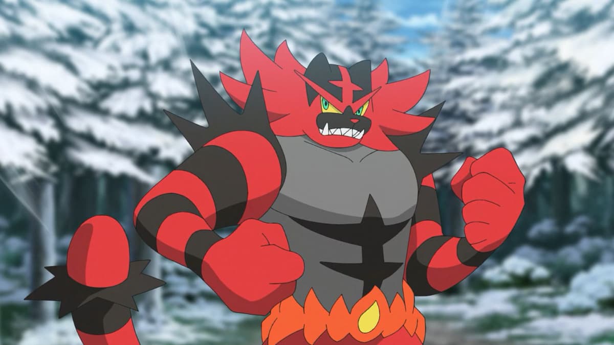 Incineroar from Pokemon anime.