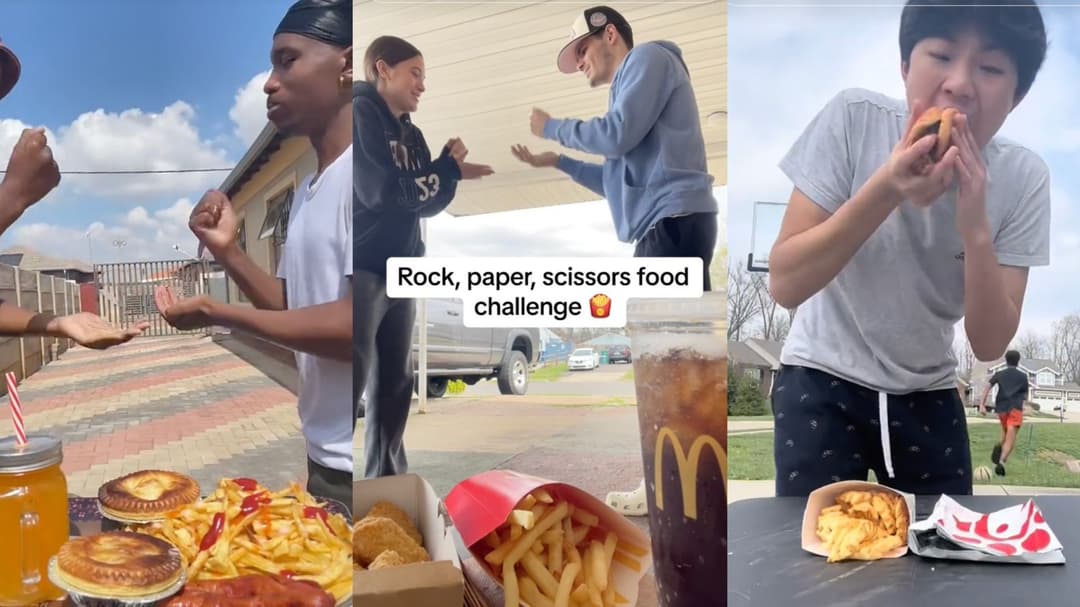 “Rock, Paper, Scissors Food Challenge”: TikTok food trend explained