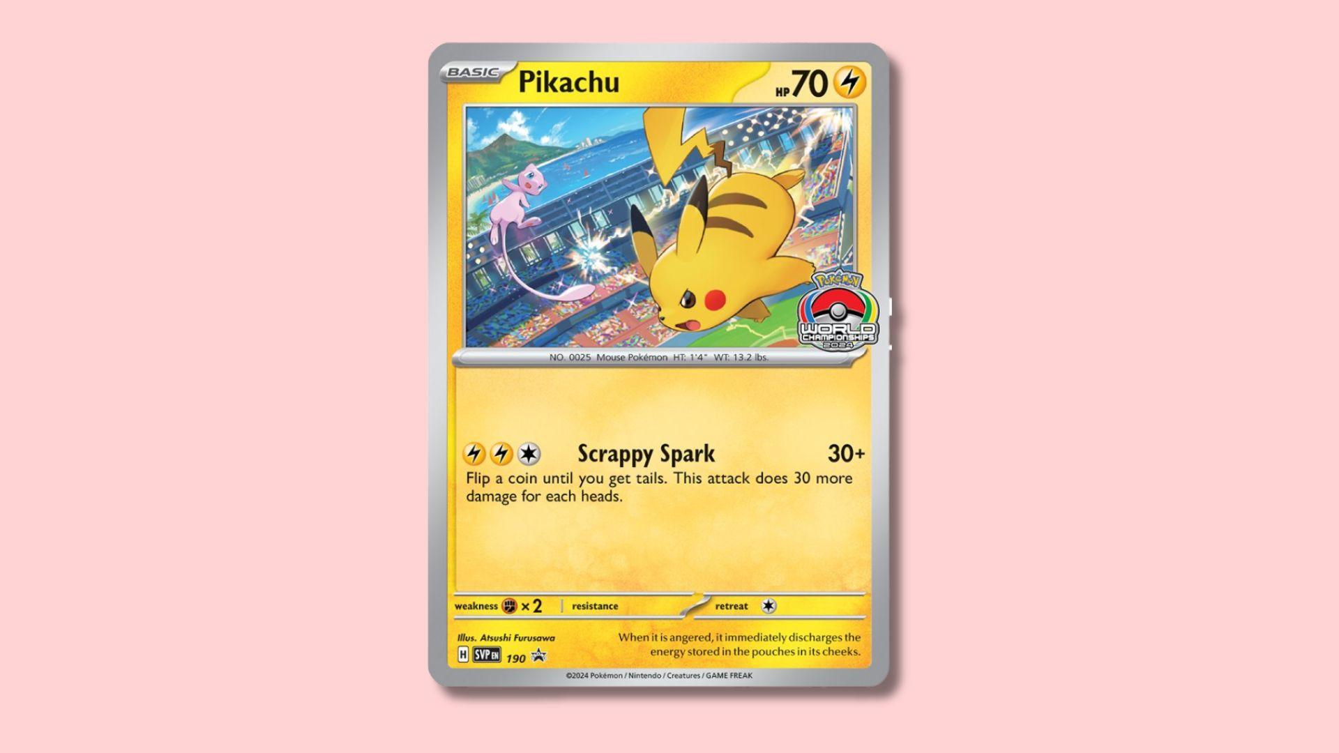 Карта Pokemon TCG Worlds 2024.