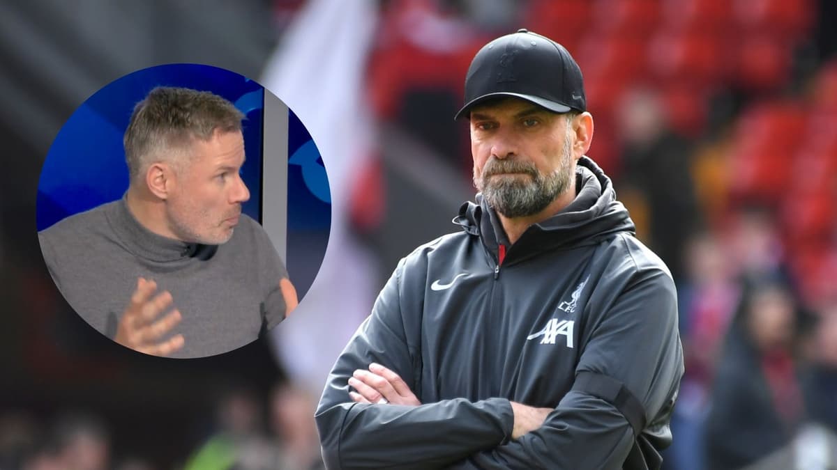 Jamie Carragher looks at Jurgen Klopp