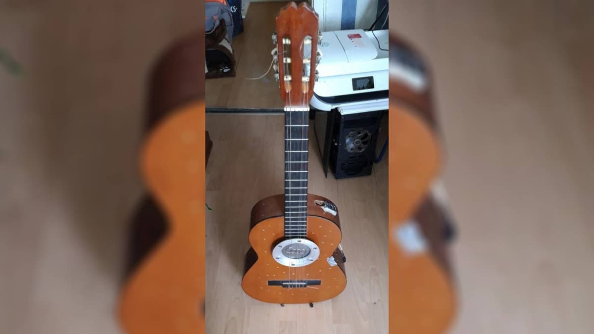 PC built into a guitar