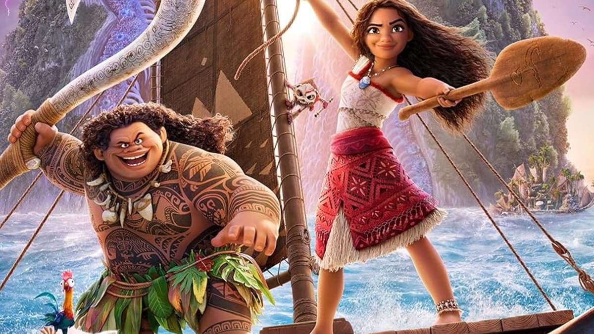 Moana and Mauii set sail in Moana 2.