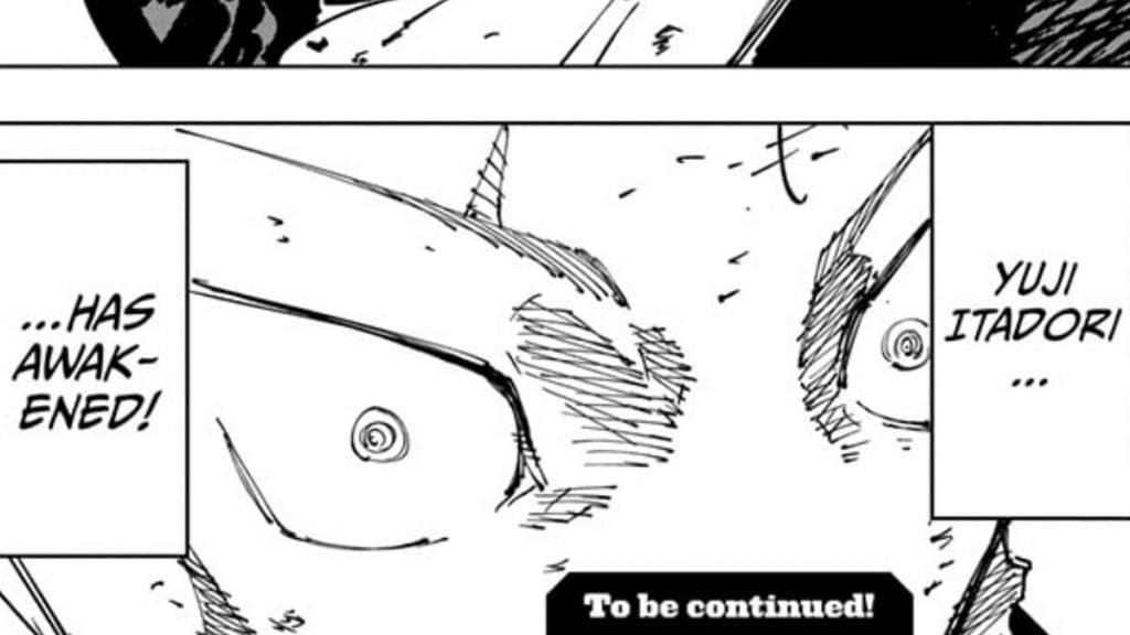 Yuji Itadori awakening in Jujutsu Kaisen