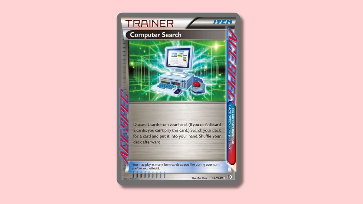 Computer Search Ace Spec Pokemon card.