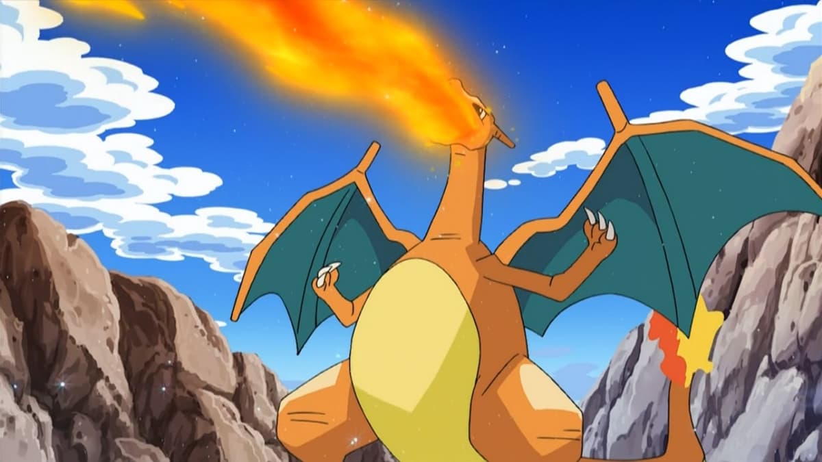 Charizard from Pokemon anime.