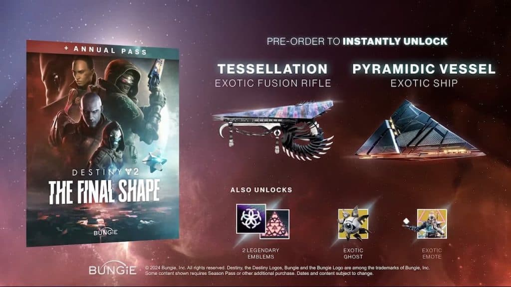 Preorder Bonus Destiny 2 TFS